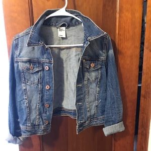 H&M Distressed Jean Jacket